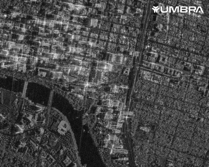 SAR image of Austin, Texas